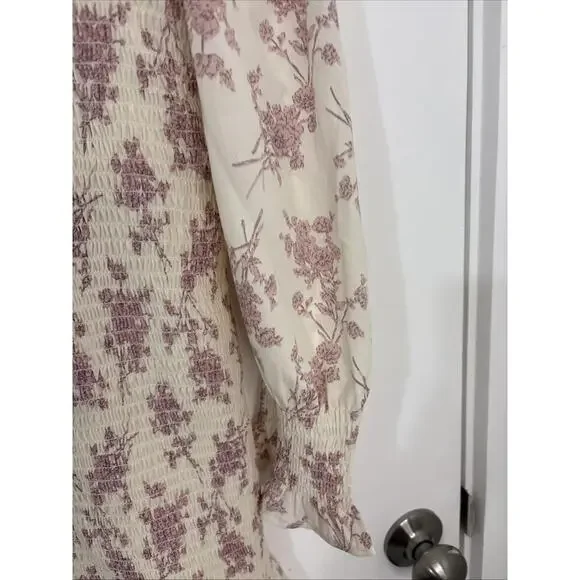 Cistar New York Floral Print Smocked Waist Dress - Picture 7 of 9